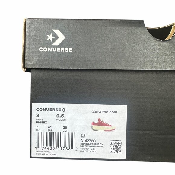 ❤️Converse Run Star Hike Platform Color Pop 9.5 Women Shoes Sneaker Red A14272C - Picture 9 of 11